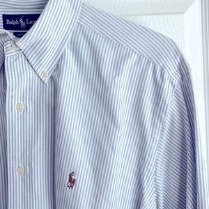 Ralph Lauren Men’s classic pin-striped dress shirt - Neck Size 16 - like NEW!